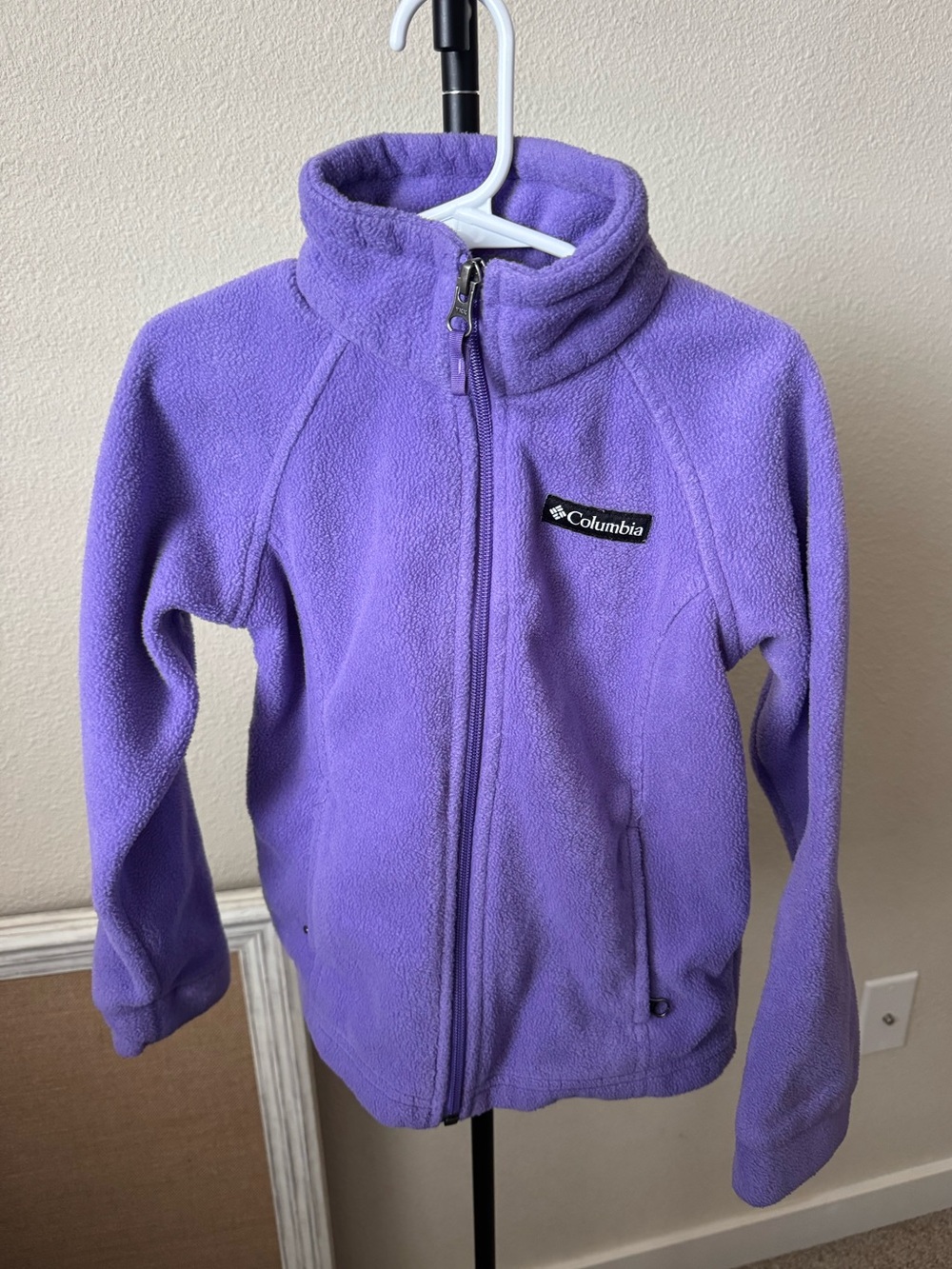 Columbia Girls' Purple Fleece Jacket - Cozy Zip-Up
